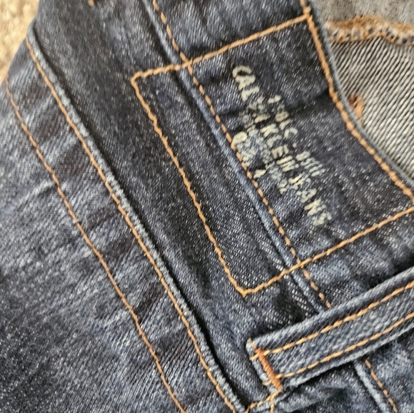 Calvin Klein Blue Denim Bootcut Jeans Men 38x32 - Picture 4 of 7